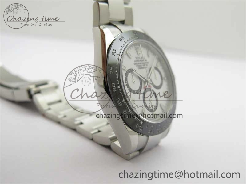 Daytona 116500 KKF 1:1 Best Edition 904L Steel White Dial on SS Bracelet A7750