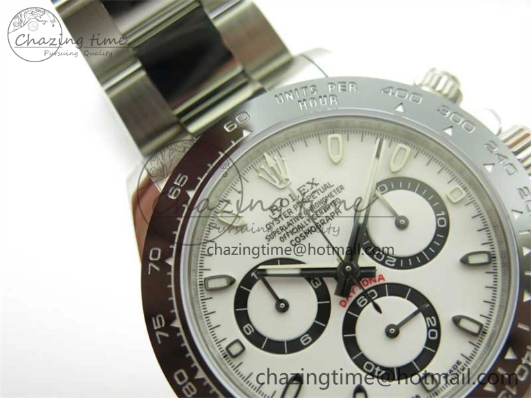 Daytona 116500 KKF 1:1 Best Edition 904L Steel White Dial on SS Bracelet A7750