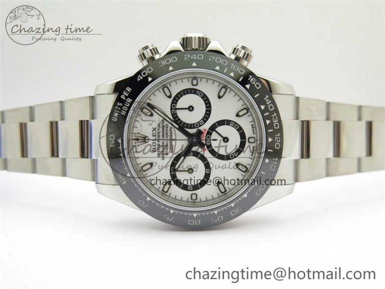 Daytona 116500 KKF 1:1 Best Edition 904L Steel White Dial on SS Bracelet A7750