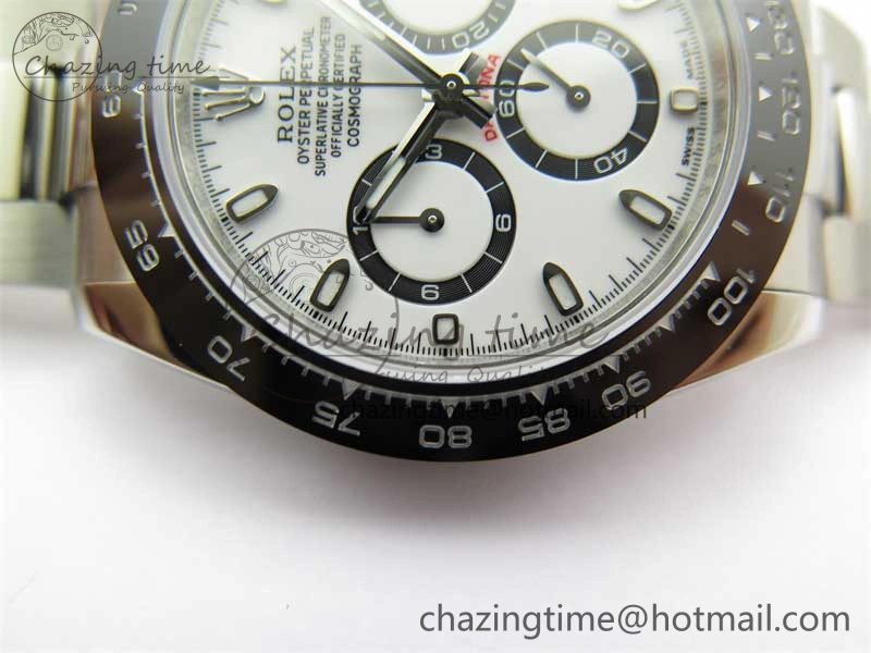 Daytona 116500 KKF 1:1 Best Edition 904L Steel White Dial on SS Bracelet A7750