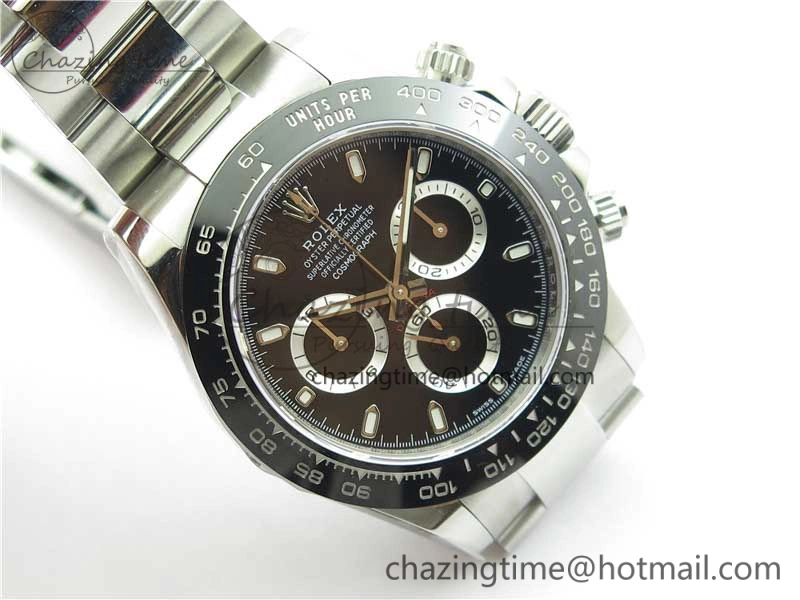 Daytona 116500 Noob 1:1 Best Edition 904L SS Case and Bracelet Black Dial SA4130 V4