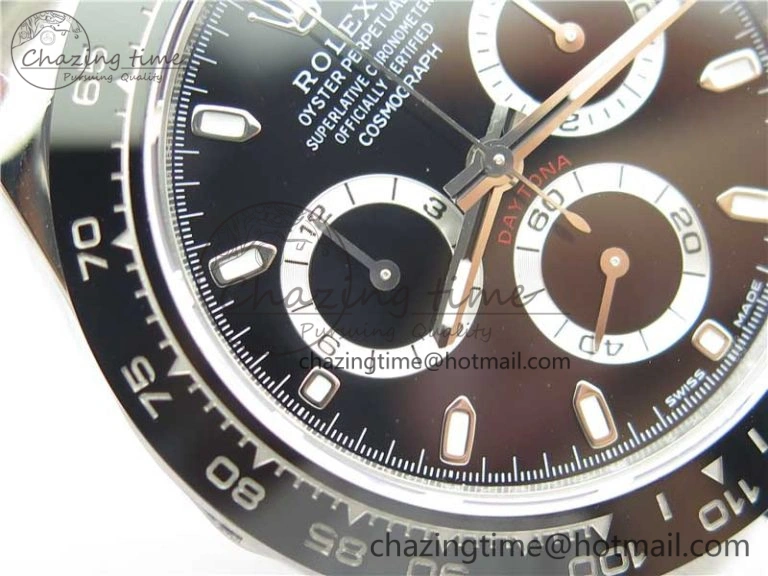 Daytona 116500 Noob 1:1 Best Edition 904L SS Case and Bracelet Black Dial SA4130 V4