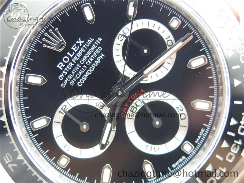 Daytona 116500 Noob 1:1 Best Edition 904L SS Case and Bracelet Black Dial SA4130 V4