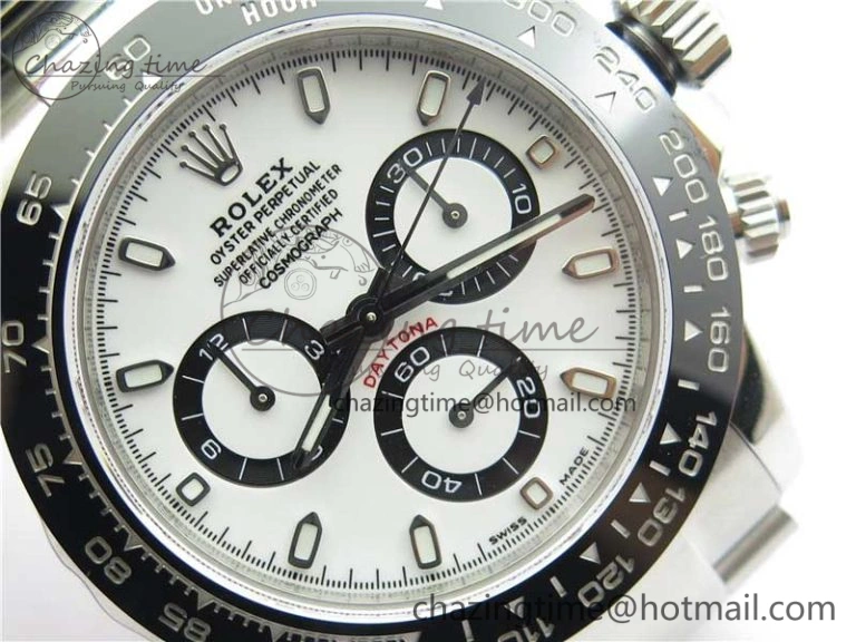 Daytona 116500 Noob 1:1 Best Edition 904L SS Case and Bracelet White Dial SA4130 V4