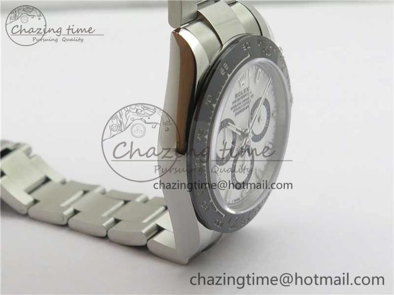 Daytona 116500 Noob 1:1 Best Edition 904L SS Case and Bracelet White Dial SA4130 V4