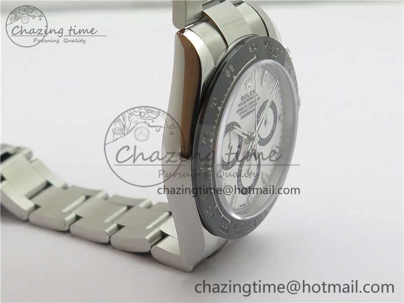 Daytona 116500 Noob 1:1 Best Edition 904L SS Case and Bracelet White Dial SA4130 V4