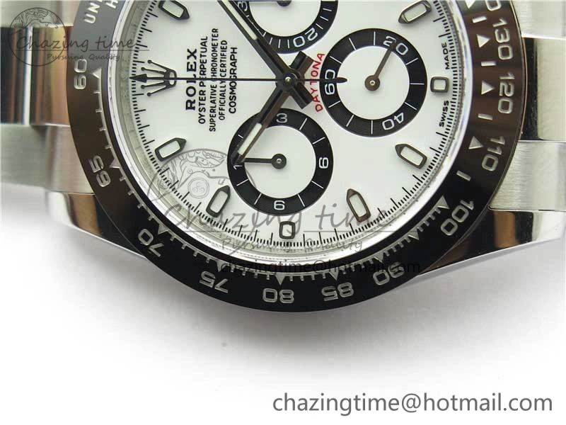 Daytona 116500 Noob 1:1 Best Edition 904L SS Case and Bracelet White Dial SA4130 V4