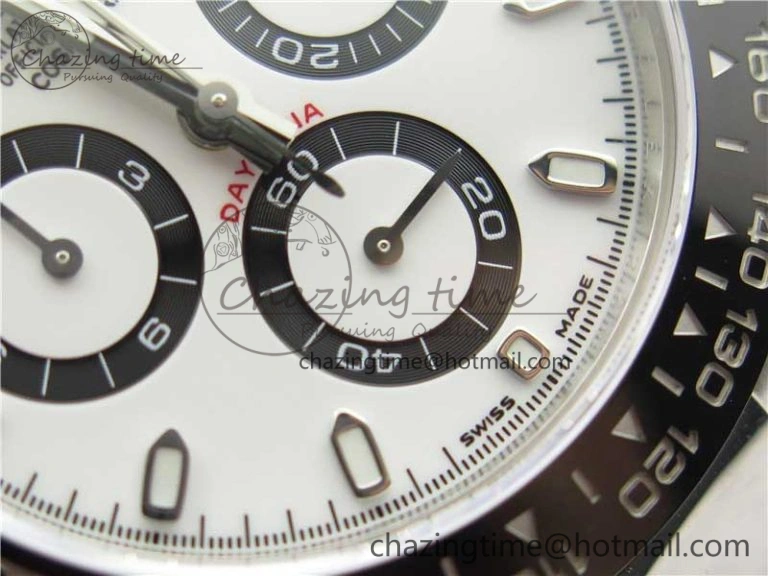 Daytona 116500 Noob 1:1 Best Edition 904L SS Case and Bracelet White Dial SA4130 V4