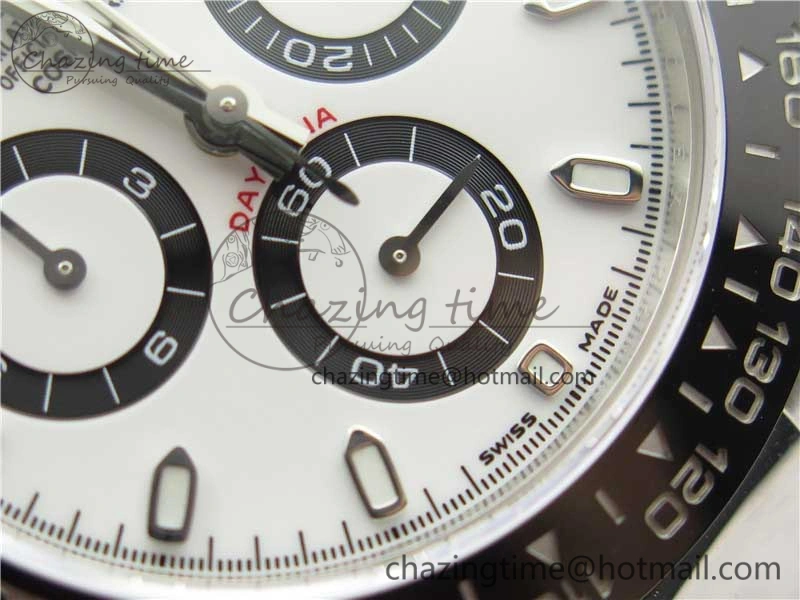 Daytona 116500 Noob 1:1 Best Edition 904L SS Case and Bracelet White Dial SA4130 V4