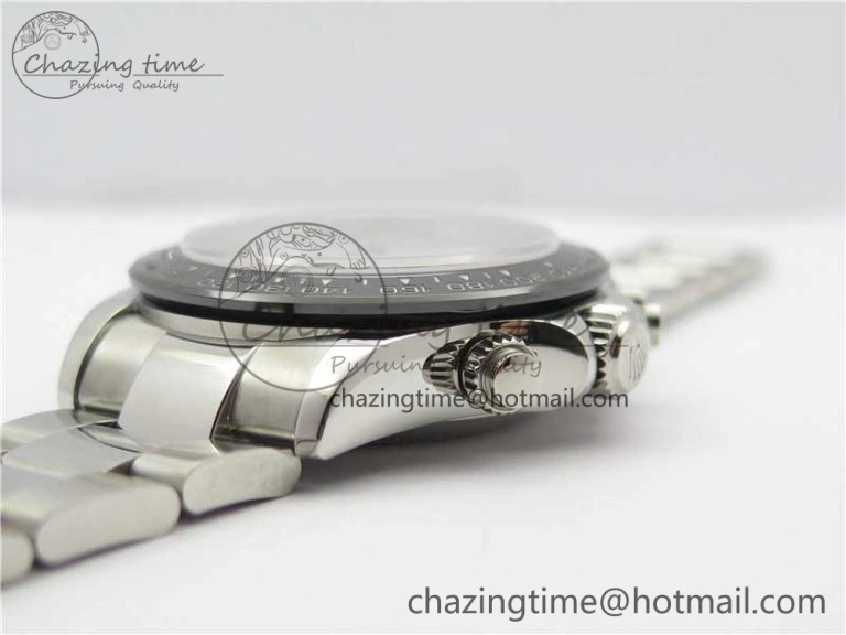 Daytona 116500 Noob 1:1 Best Edition Ceramic Bezel White Dial on SS Bracelet A7750