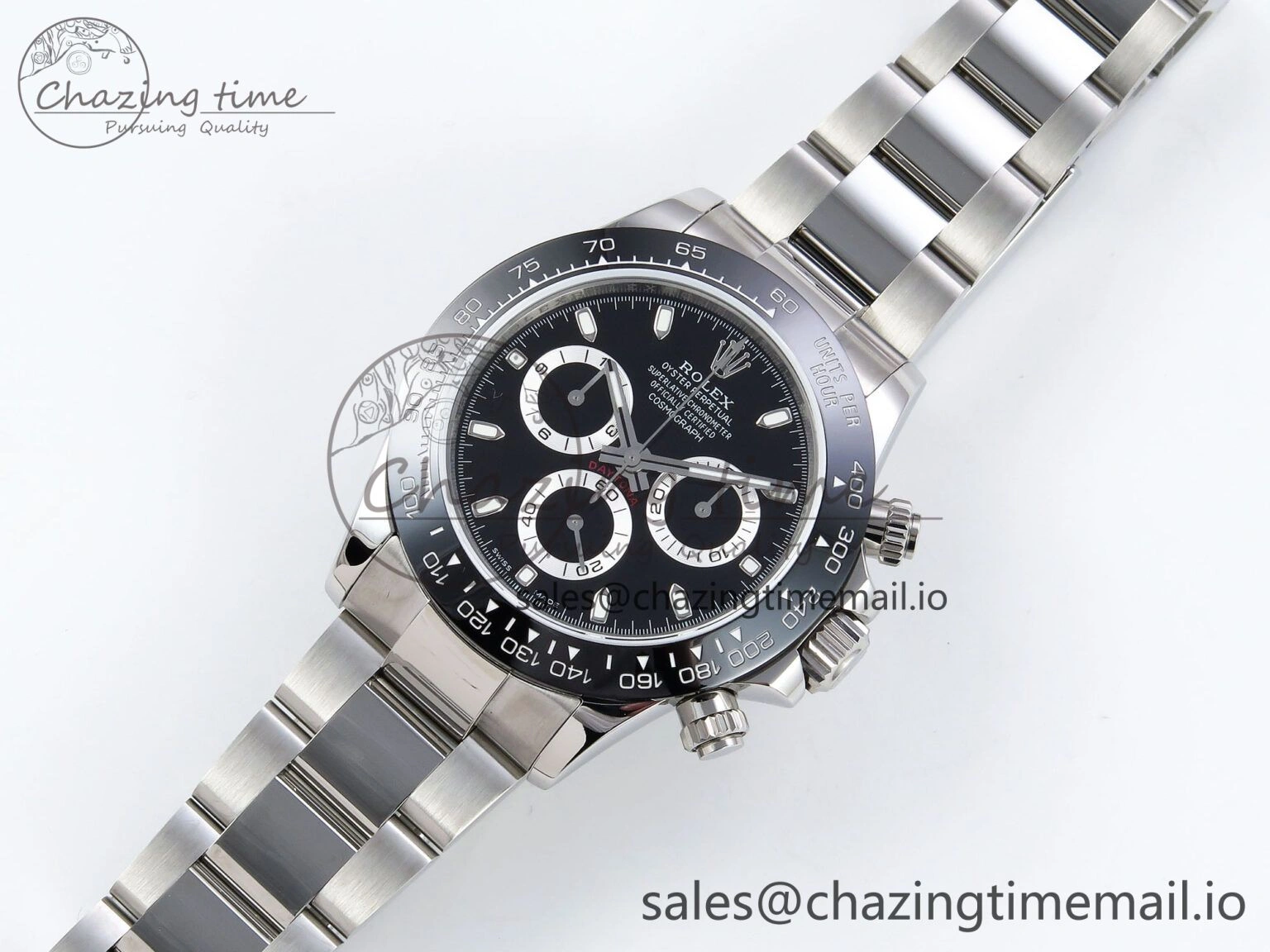 Daytona 116500 QF 1:1 Best Edition Black Dial on SS Bracelet SA4130