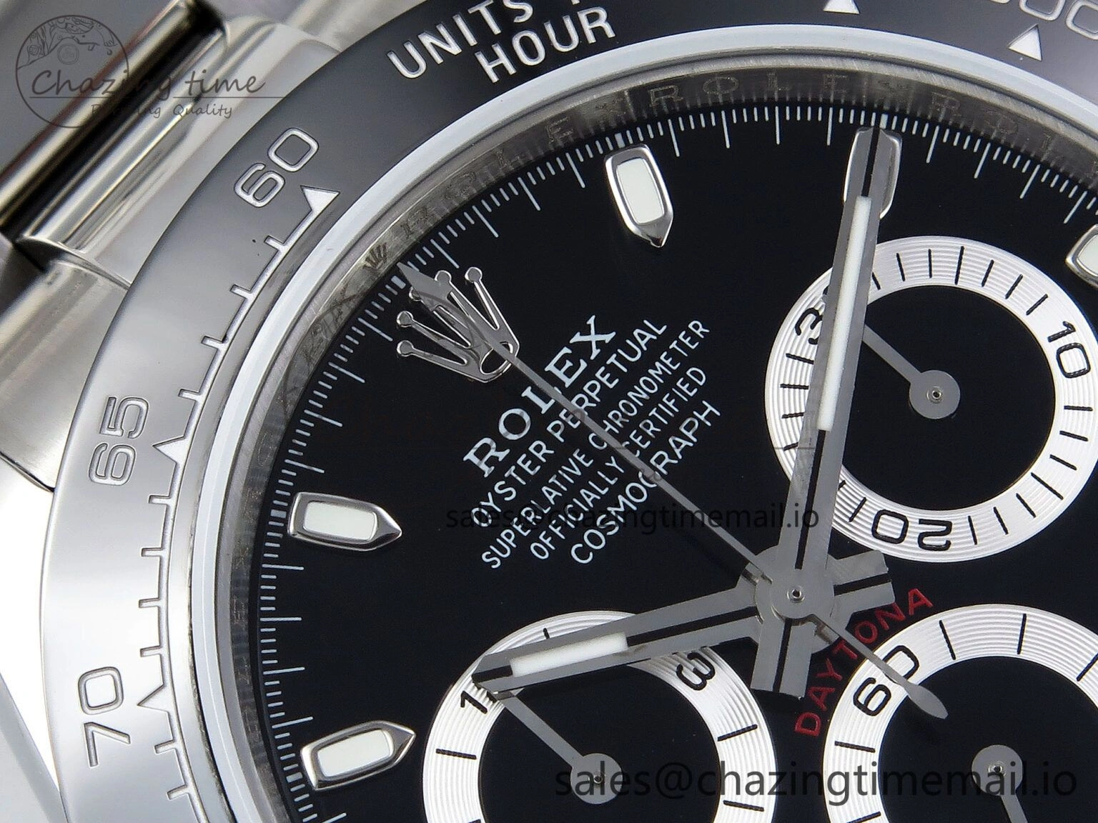 Daytona 116500 QF 1:1 Best Edition Black Dial on SS Bracelet SA4130