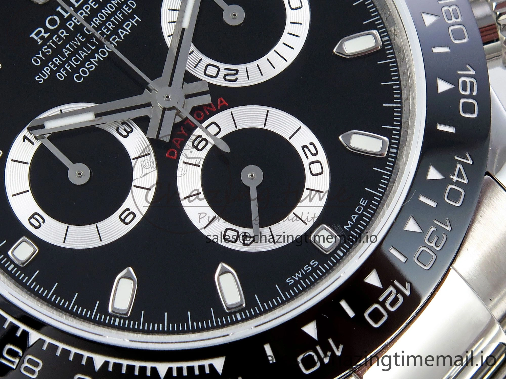Daytona 116500 QF 1:1 Best Edition Black Dial on SS Bracelet SA4130