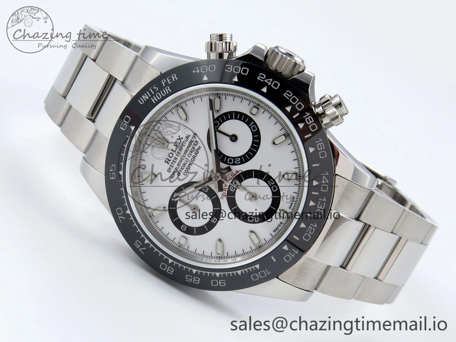 Daytona 116500 QF 1:1 Best Edition White Dial on SS Bracelet SA4130