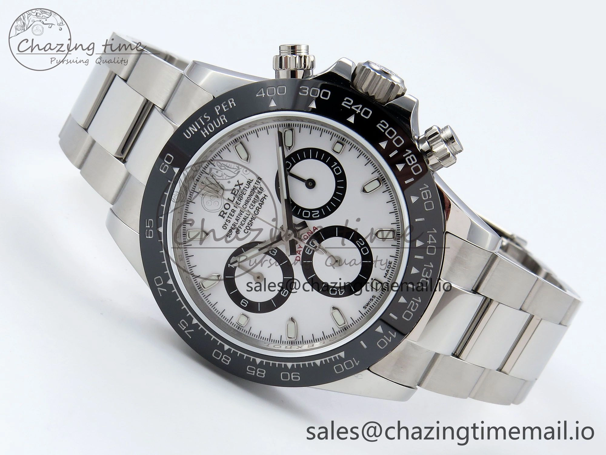 Daytona 116500 QF 1:1 Best Edition White Dial on SS Bracelet SA4130