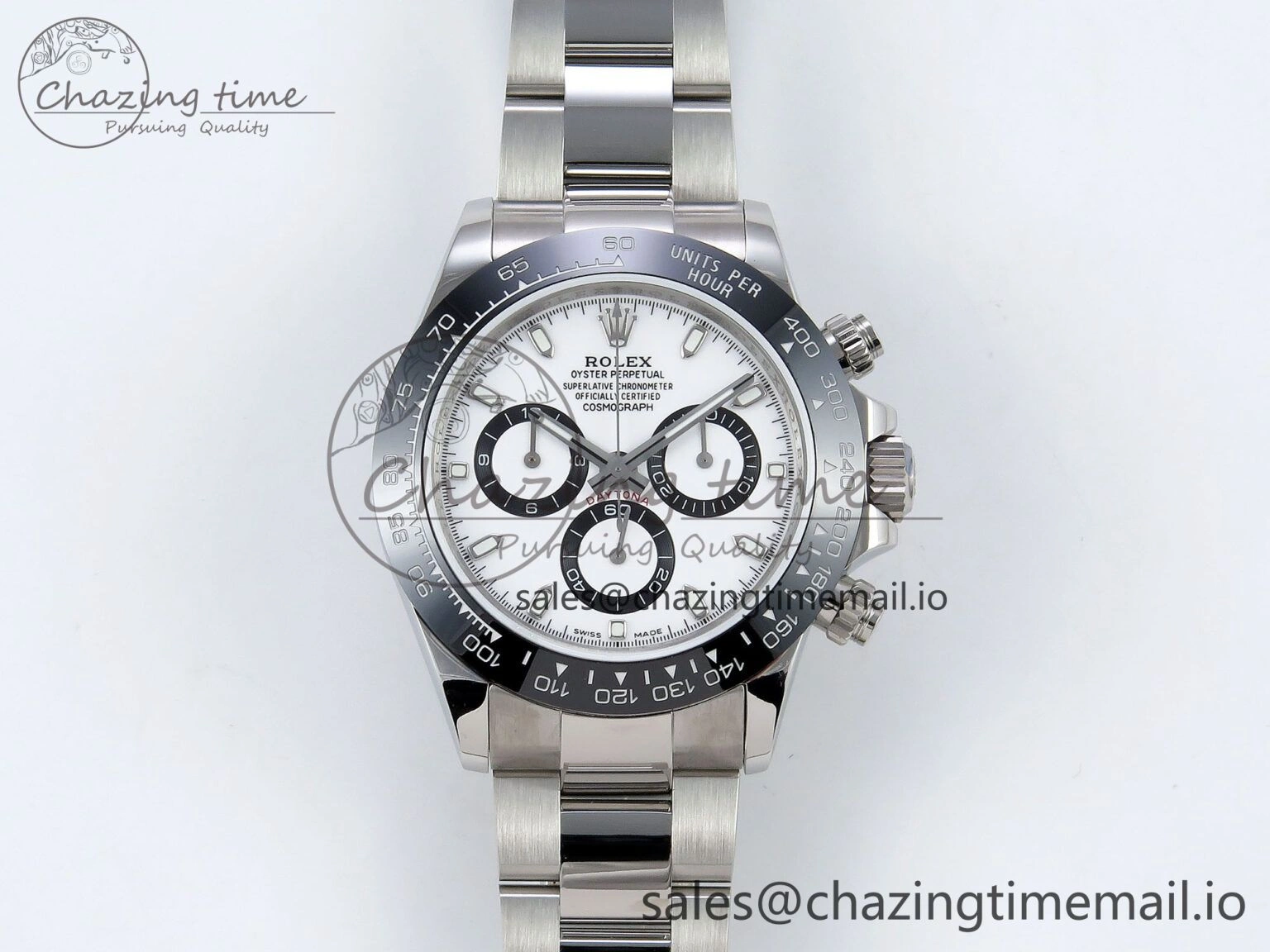 Daytona 116500 QF 1:1 Best Edition White Dial on SS Bracelet SA4130