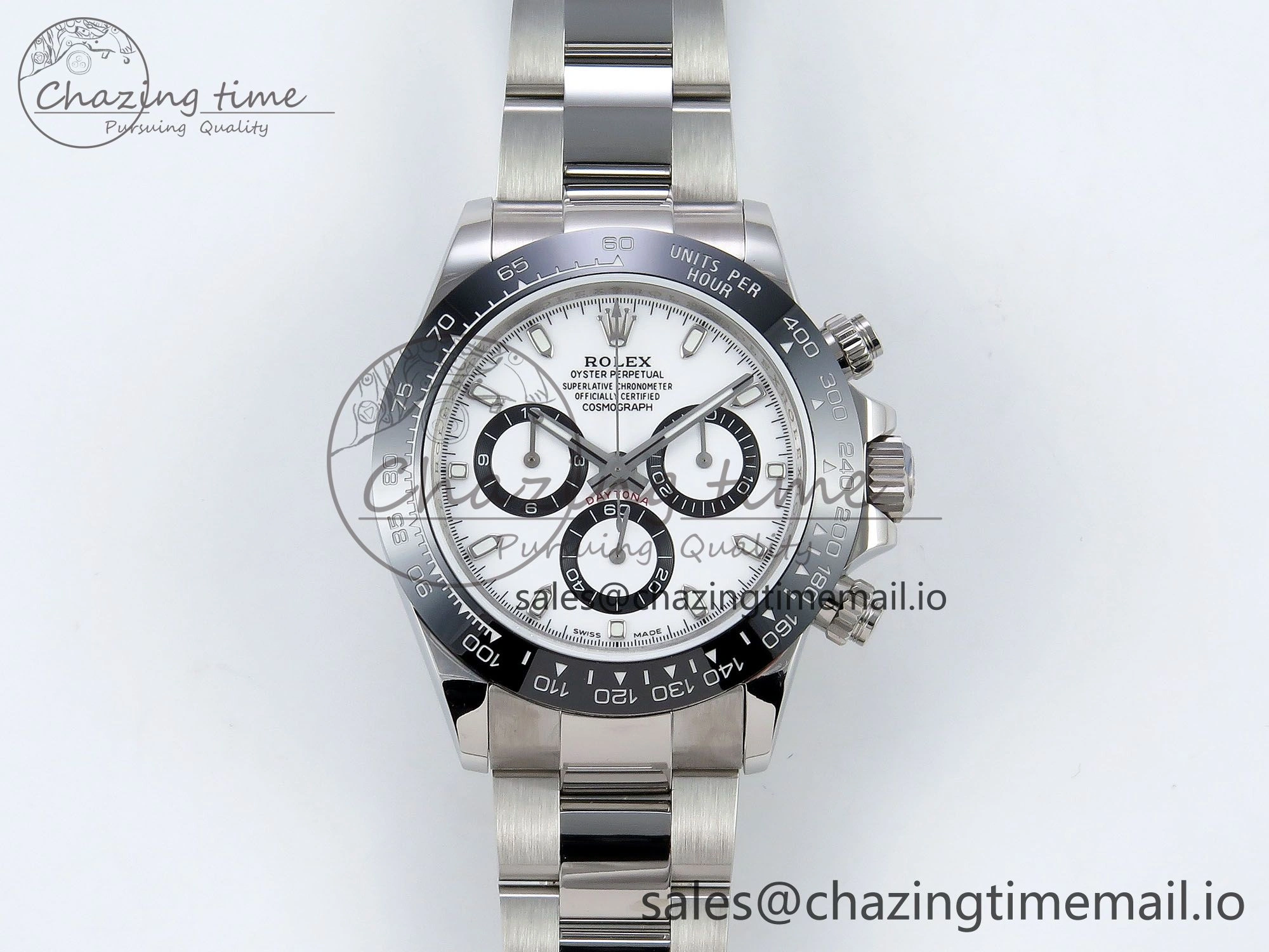 Daytona 116500 QF 1:1 Best Edition White Dial on SS Bracelet SA4130