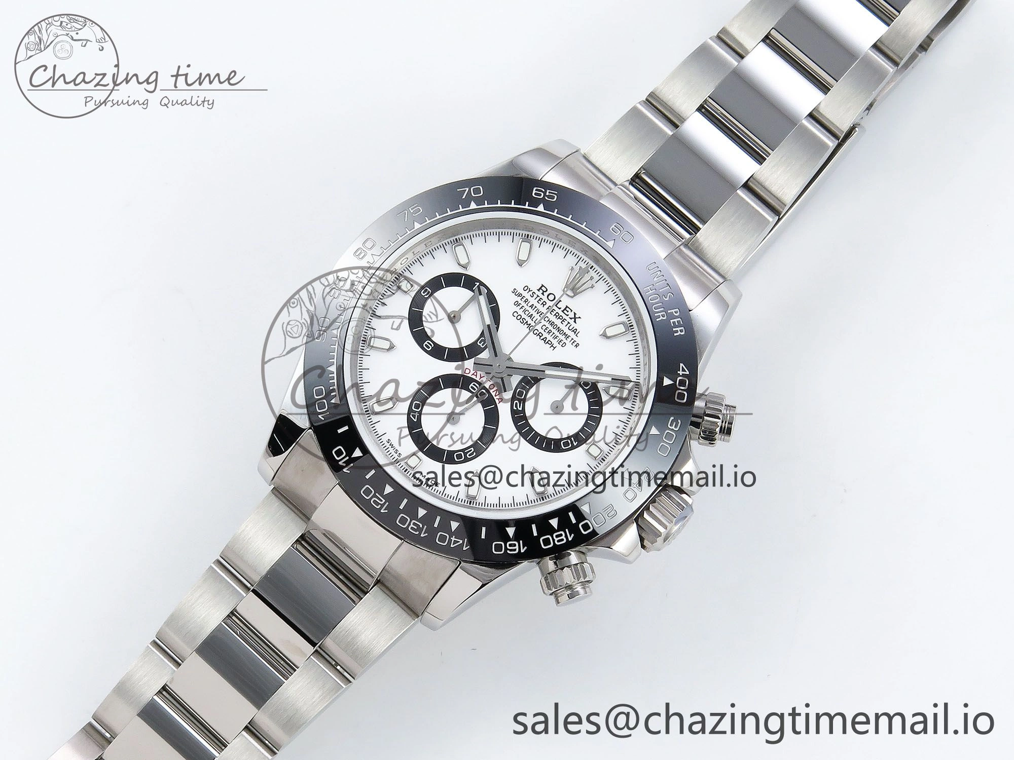 Daytona 116500 QF 1:1 Best Edition White Dial on SS Bracelet SA4130