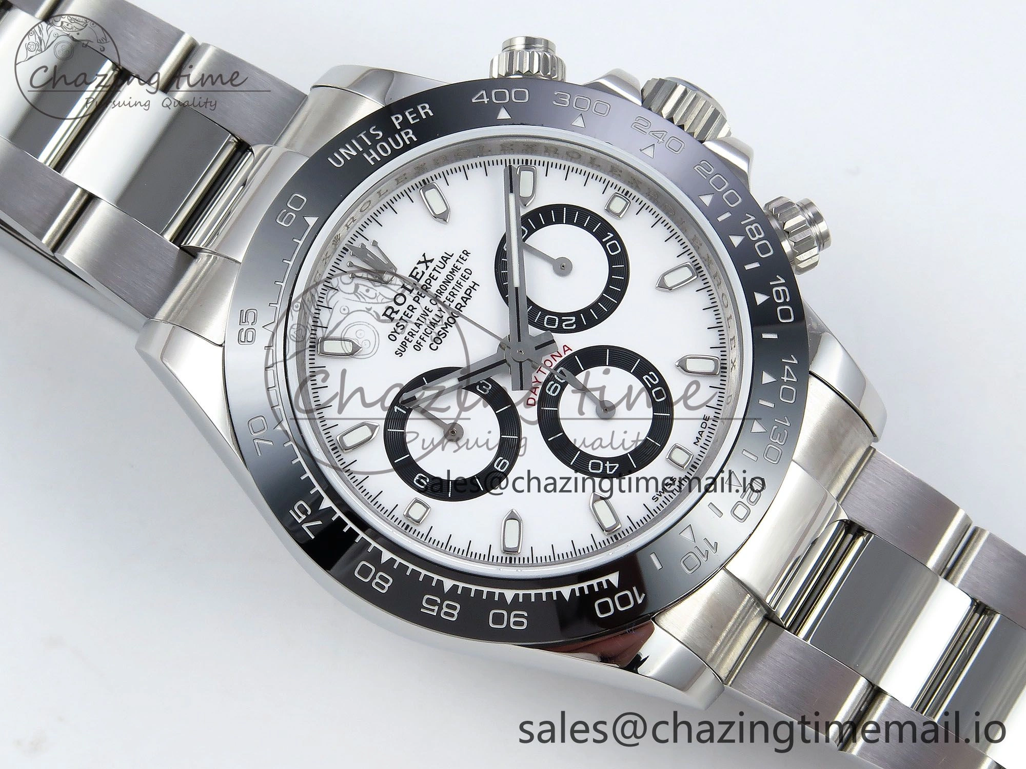 Daytona 116500 QF 1:1 Best Edition White Dial on SS Bracelet SA4130