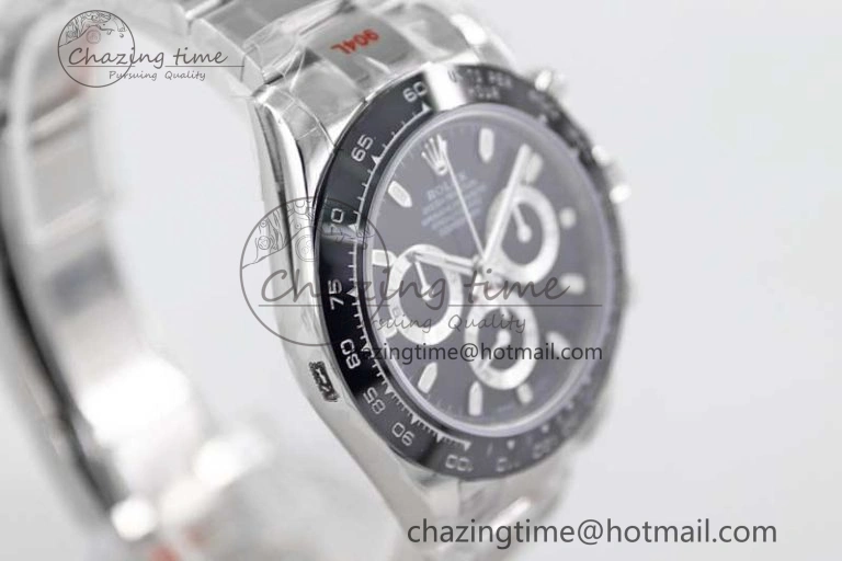 Daytona 116500 SS TWF 1:1 Best Edition 904L Steel Black Dial on SS Bracelet A7750