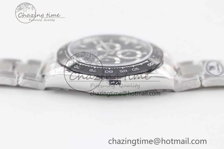 Daytona 116500 SS TWF 1:1 Best Edition 904L Steel Black Dial on SS Bracelet A7750