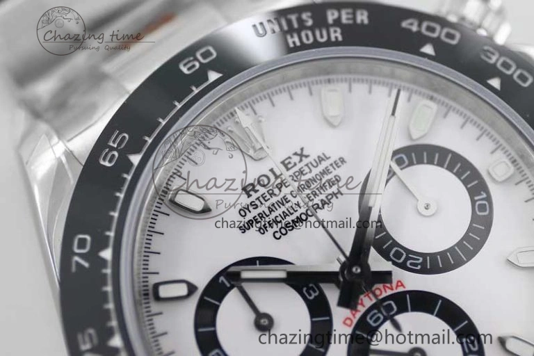 Daytona 116500 SS TWF 1:1 Best Edition 904L Steel White Dial on SS Bracelet A7750