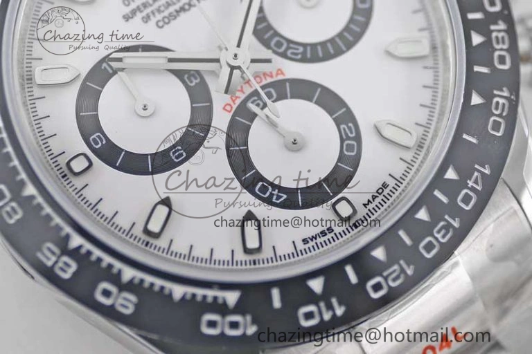 Daytona 116500 SS TWF 1:1 Best Edition 904L Steel White Dial on SS Bracelet A7750