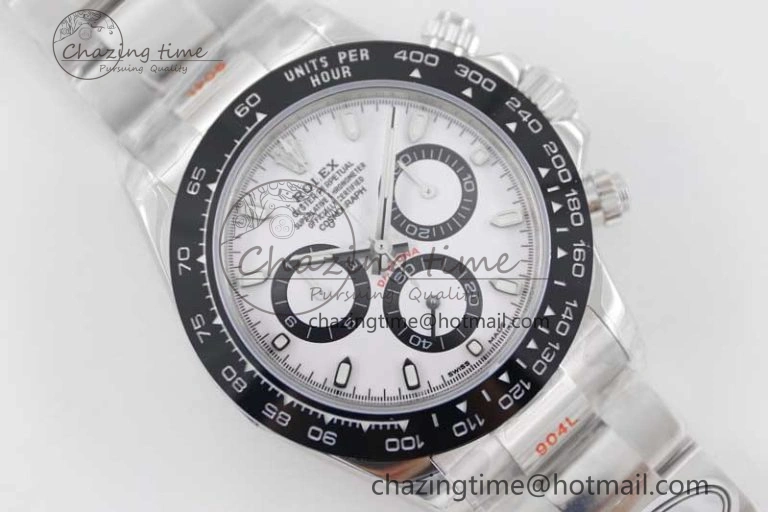 Daytona 116500 SS TWF 1:1 Best Edition 904L Steel White Dial on SS Bracelet A7750