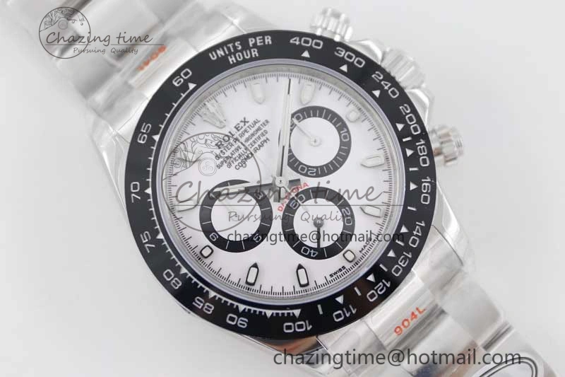 Daytona 116500 SS TWF 1:1 Best Edition 904L Steel White Dial on SS Bracelet A7750