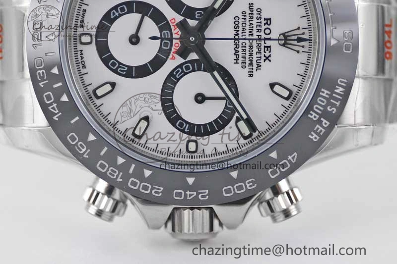 Daytona 116500 SS TWF 1:1 Best Edition 904L Steel White Dial on SS Bracelet A7750