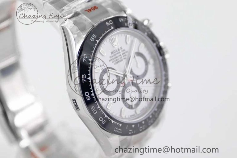 Daytona 116500 SS TWF 1:1 Best Edition 904L Steel White Dial on SS Bracelet A7750