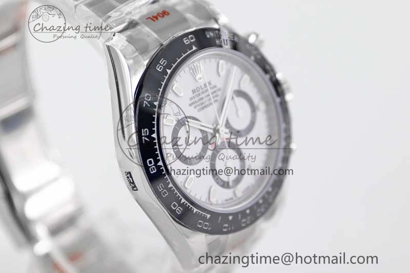 Daytona 116500 SS TWF 1:1 Best Edition 904L Steel White Dial on SS Bracelet A7750