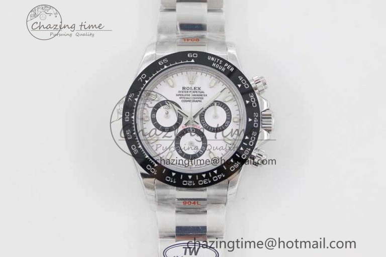 Daytona 116500 SS TWF 1:1 Best Edition 904L Steel White Dial on SS Bracelet A7750