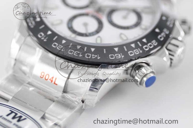 Daytona 116500 SS TWF 1:1 Best Edition 904L Steel White Dial on SS Bracelet A7750