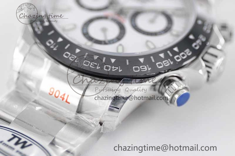 Daytona 116500 SS TWF 1:1 Best Edition 904L Steel White Dial on SS Bracelet A7750