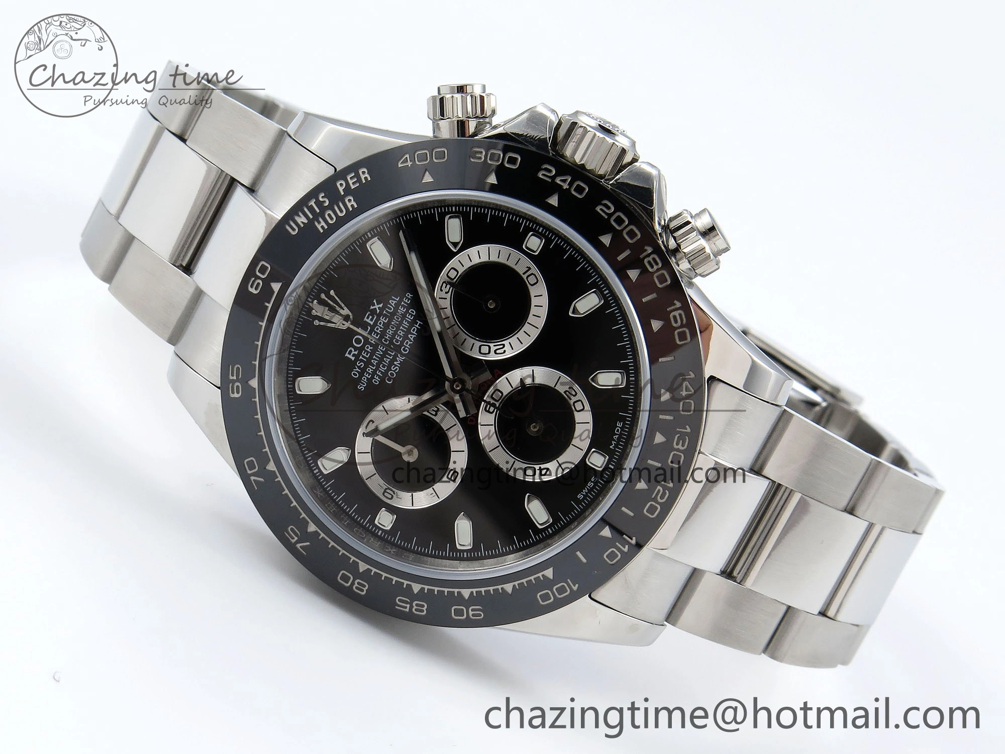 Daytona 116500 VRF 1:1 Best Edition Black Dial on SS Bracelet A7750 V2