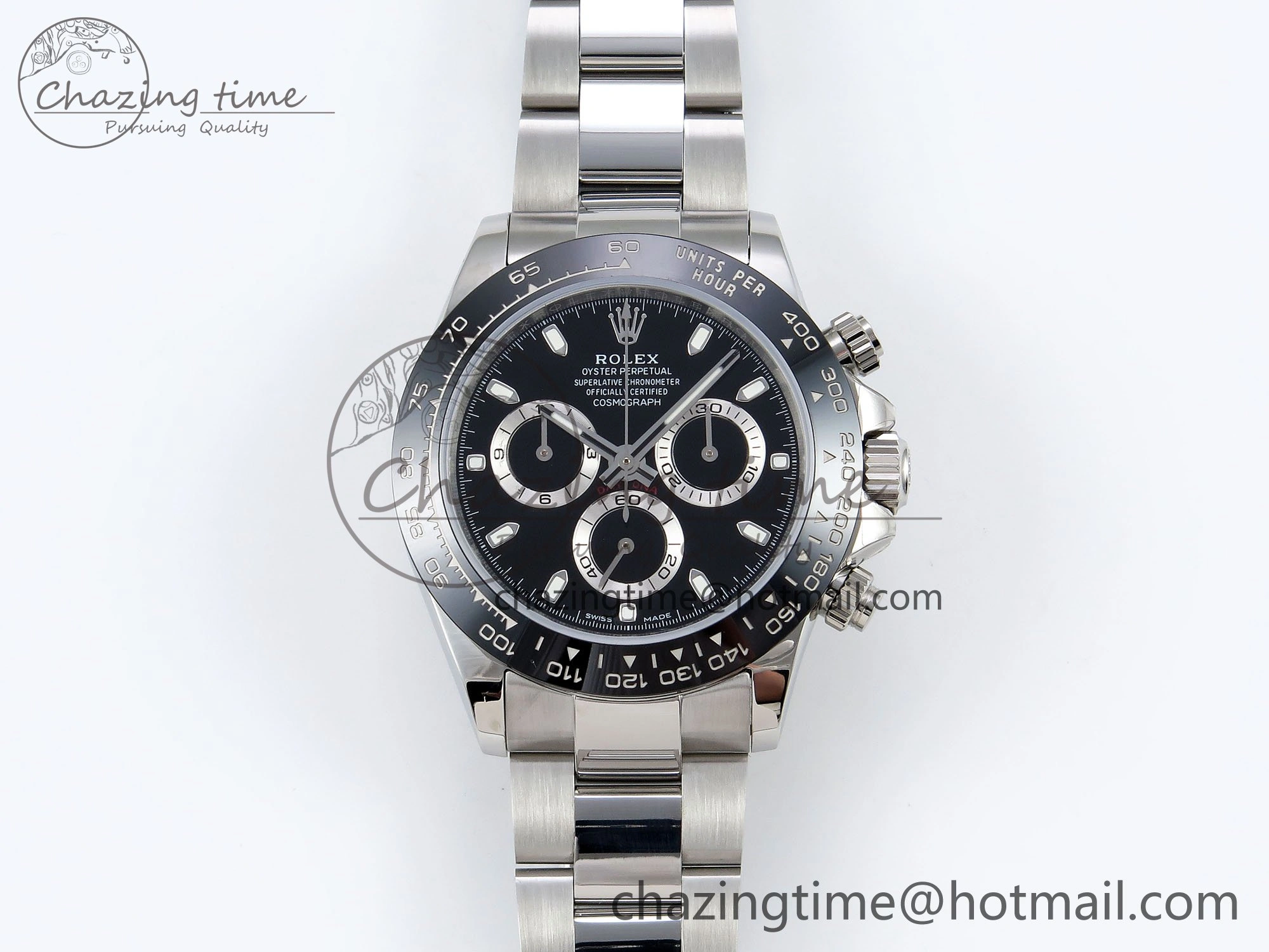 Daytona 116500 VRF 1:1 Best Edition Black Dial on SS Bracelet A7750 V2