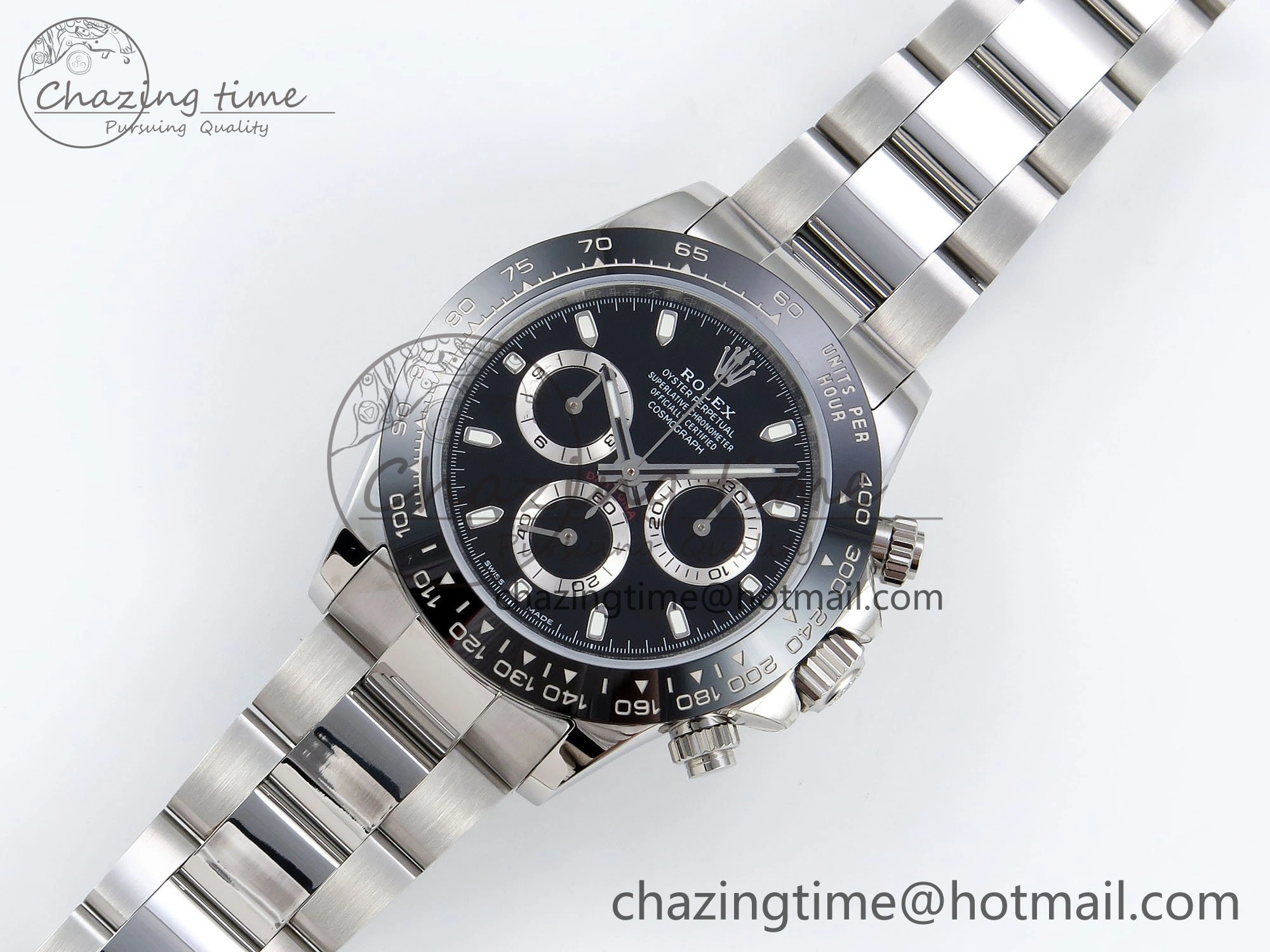 Daytona 116500 VRF 1:1 Best Edition Black Dial on SS Bracelet A7750 V2