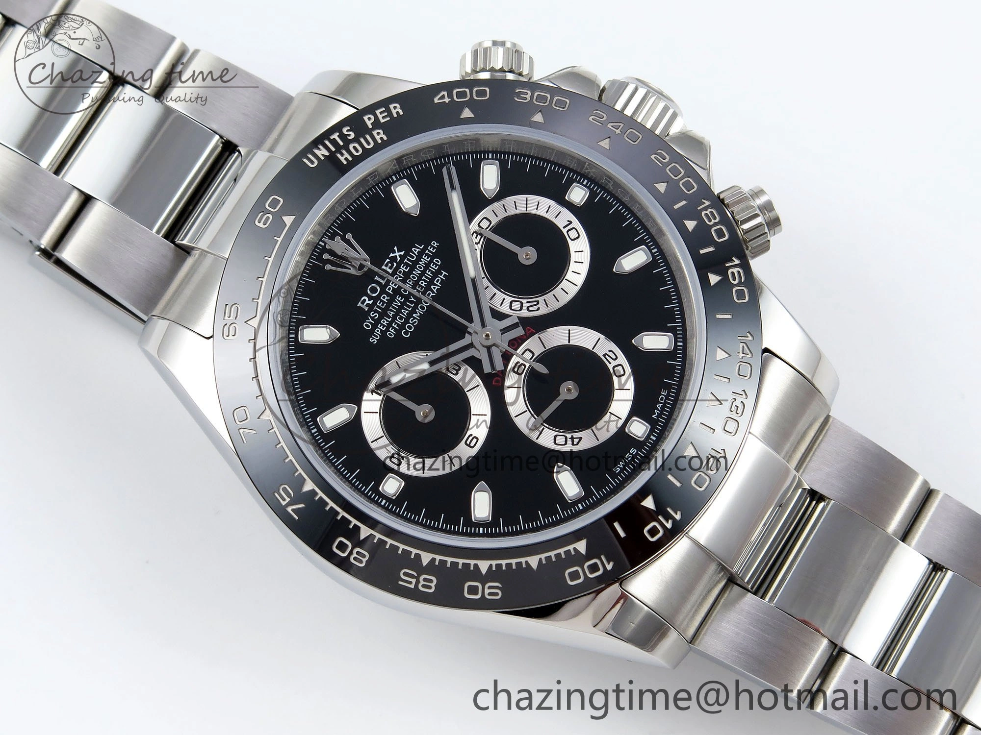 Daytona 116500 VRF 1:1 Best Edition Black Dial on SS Bracelet A7750 V2
