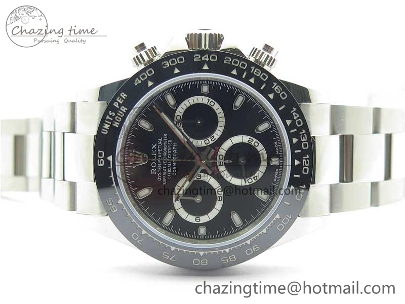 Daytona 116500 VRF 1:1 Best Edition Black Dial on SS Bracelet A7750