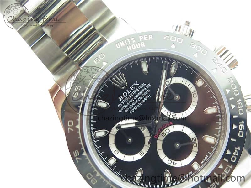 Daytona 116500 VRF 1:1 Best Edition Black Dial on SS Bracelet A7750