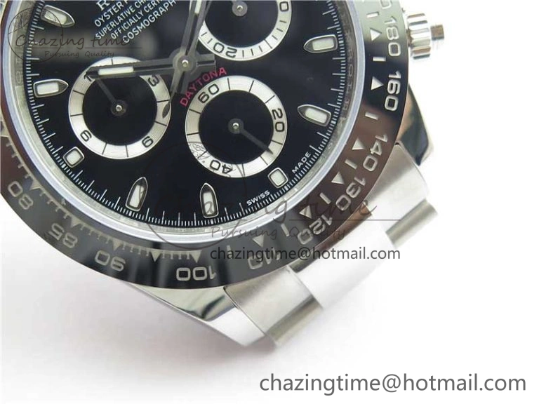 Daytona 116500 VRF 1:1 Best Edition Black Dial on SS Bracelet A7750