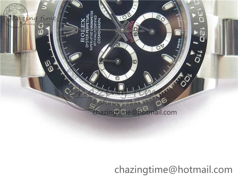 Daytona 116500 VRF 1:1 Best Edition Black Dial on SS Bracelet A7750