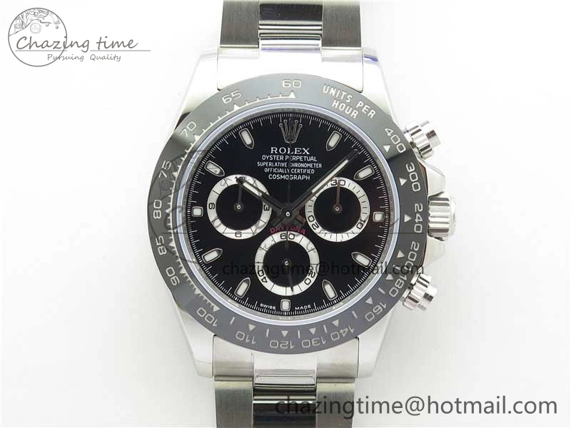 Daytona 116500 VRF 1:1 Best Edition Black Dial on SS Bracelet A7750
