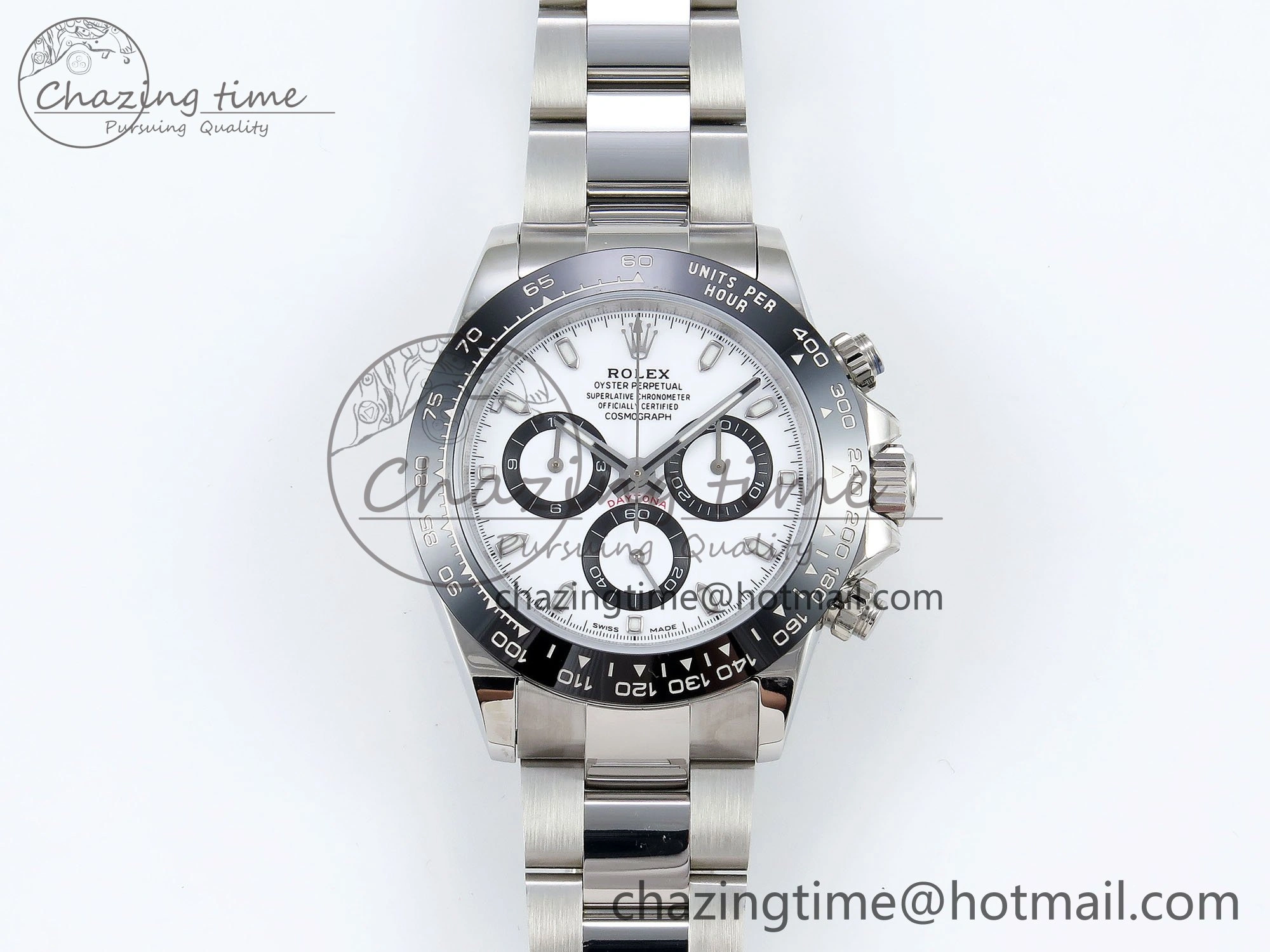 Daytona 116500 VRF 1:1 Best Edition White Dial on SS Bracelet A7750 V2