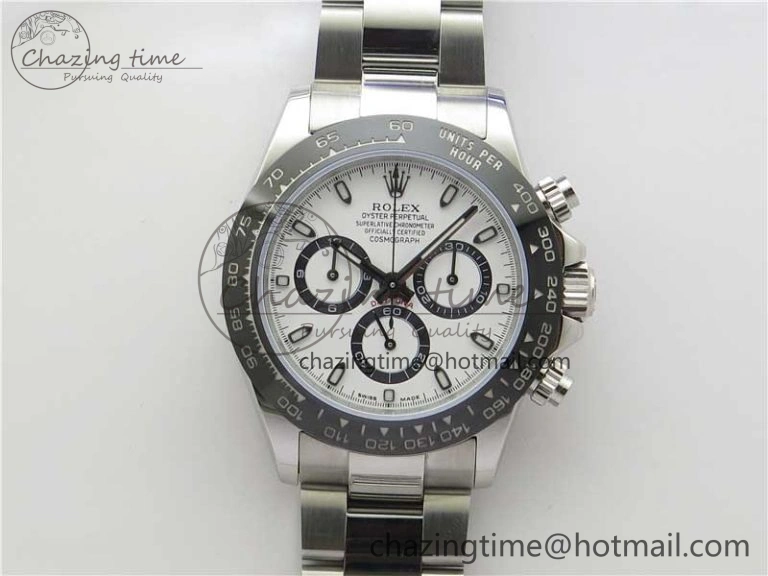 Daytona 116500 VRF 1:1 Best Edition White Dial on SS Bracelet A7750