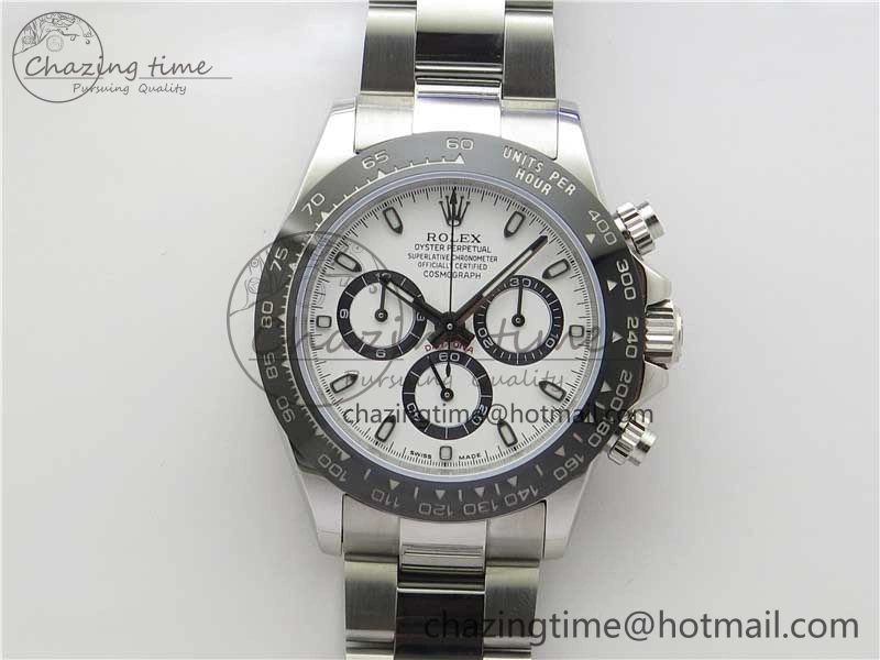 Daytona 116500 VRF 1:1 Best Edition White Dial on SS Bracelet A7750