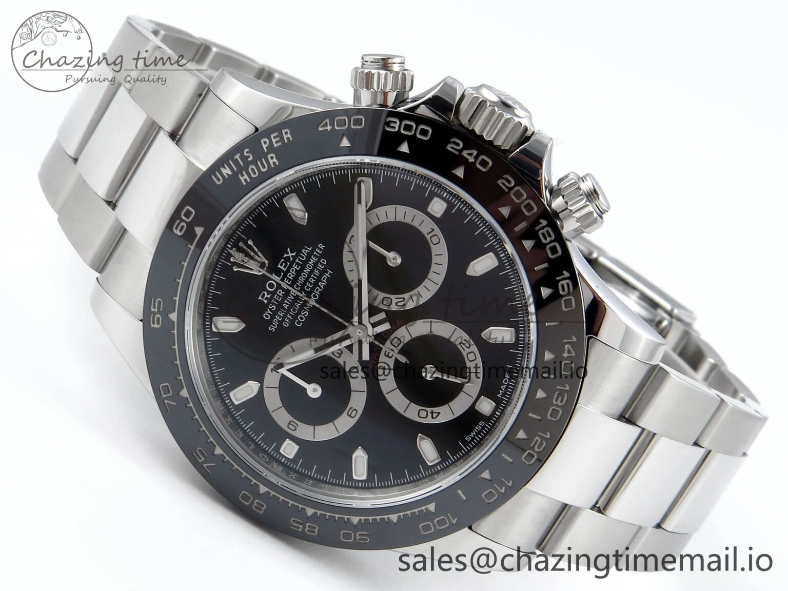 Daytona 116500 VSF 1:1 Best Edition Black Dial Steel 904L on SS Bracelet DD4130