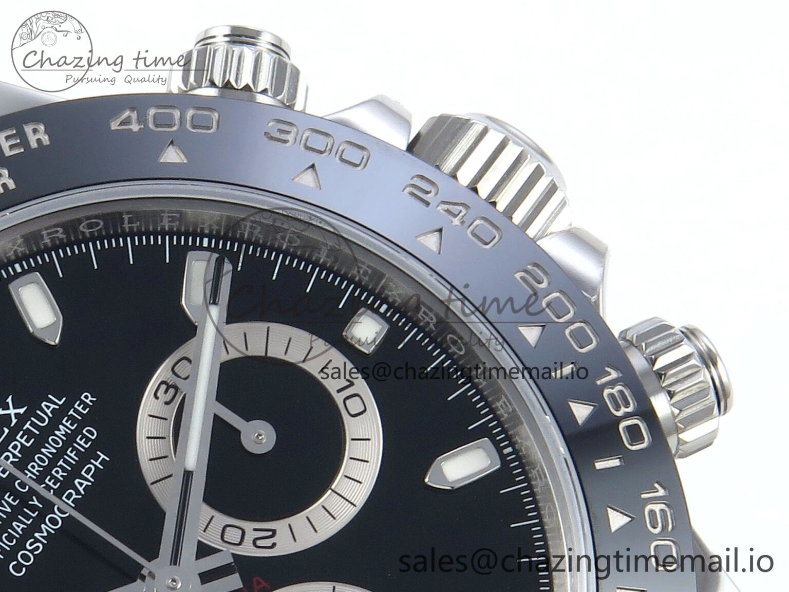 Daytona 116500 VSF 1:1 Best Edition Black Dial Steel 904L on SS Bracelet DD4130