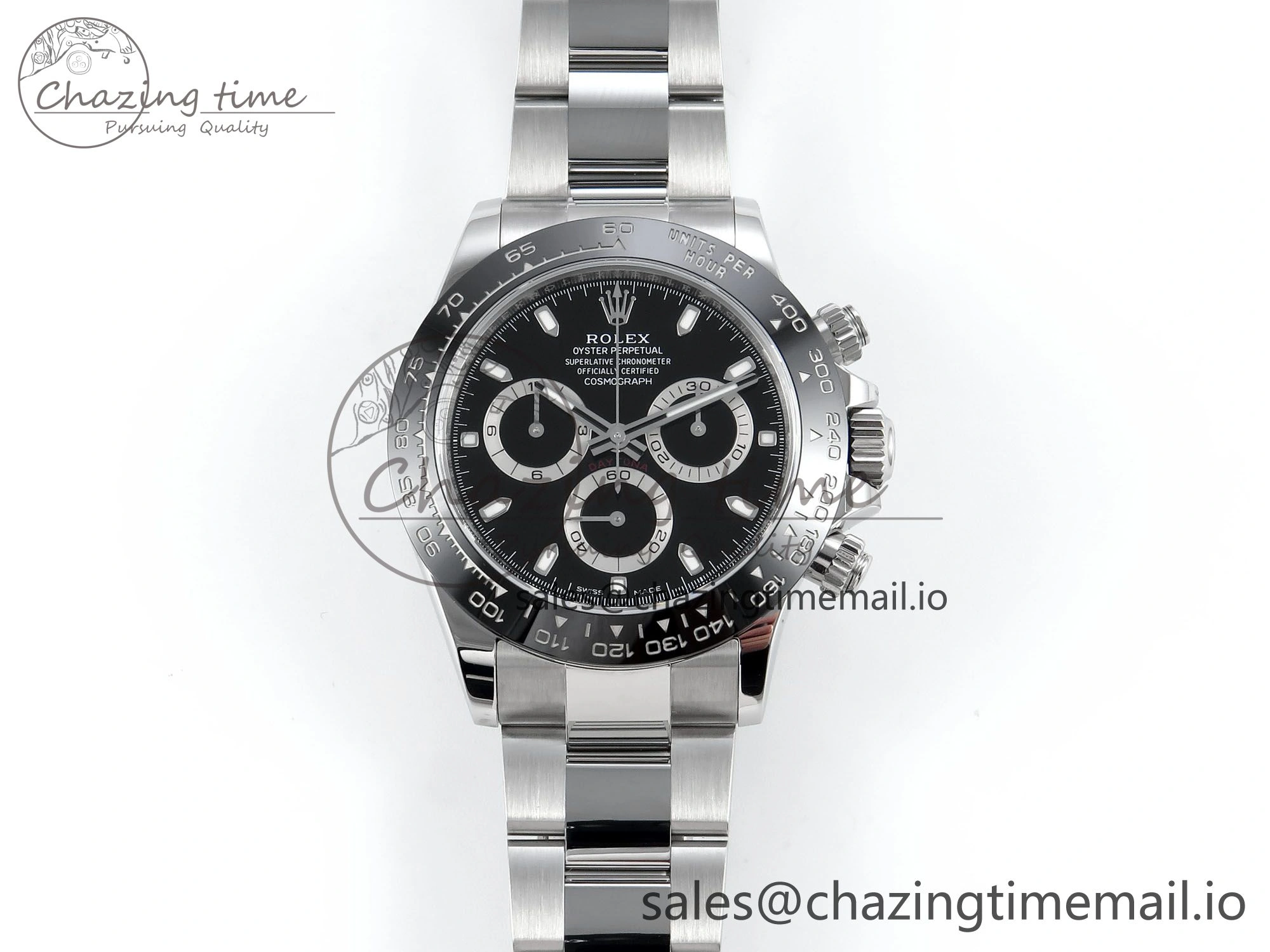 Daytona 116500 VSF 1:1 Best Edition Black Dial Steel 904L on SS Bracelet DD4130